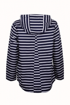 Ladies Toggle Jacket Bluewhite stripe